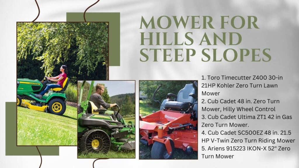 5 Best Zero Turn Mower For Hills And Steep Slopes - Haute Life Hub