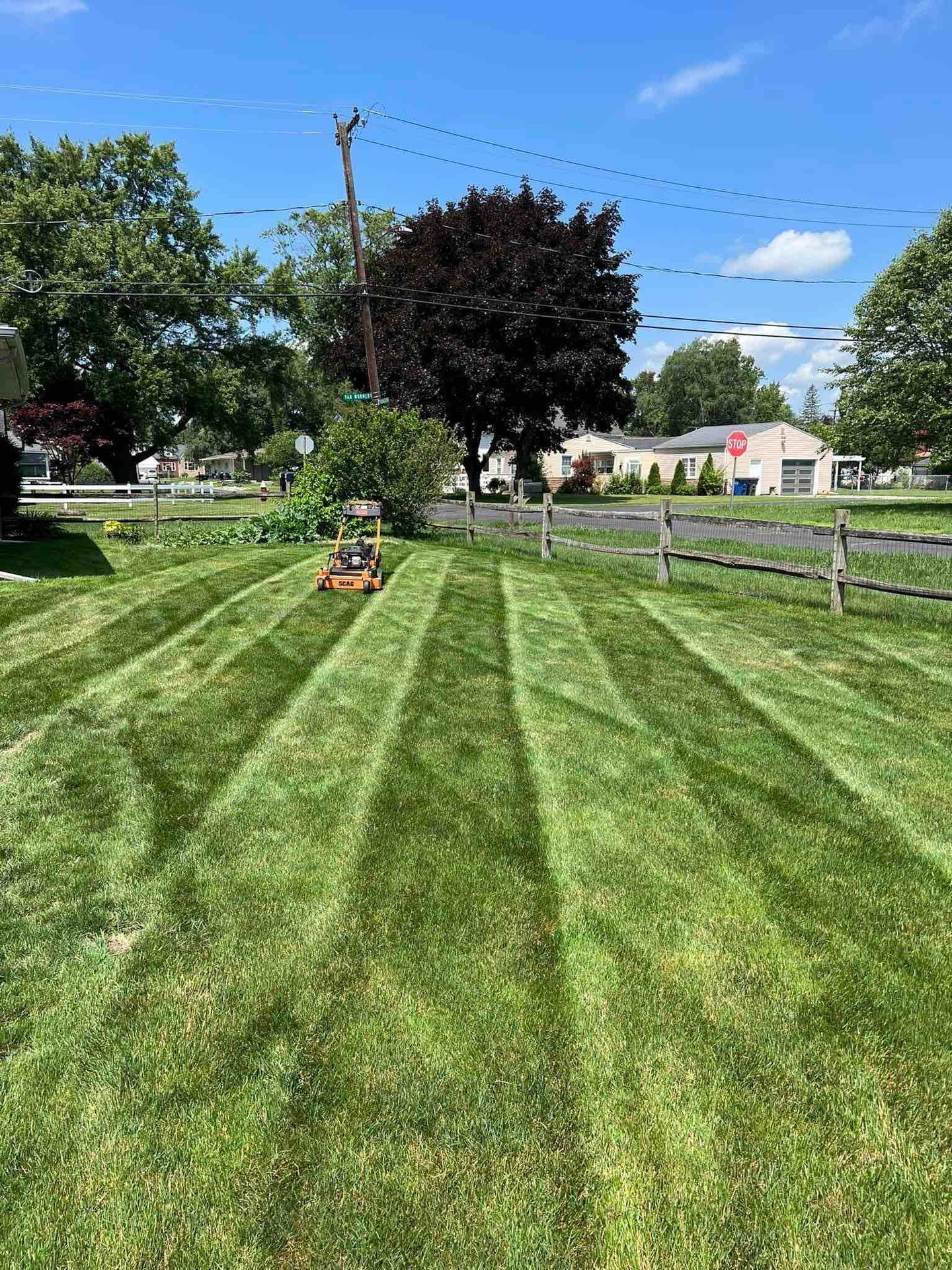 diamond lawn mowing patterns 