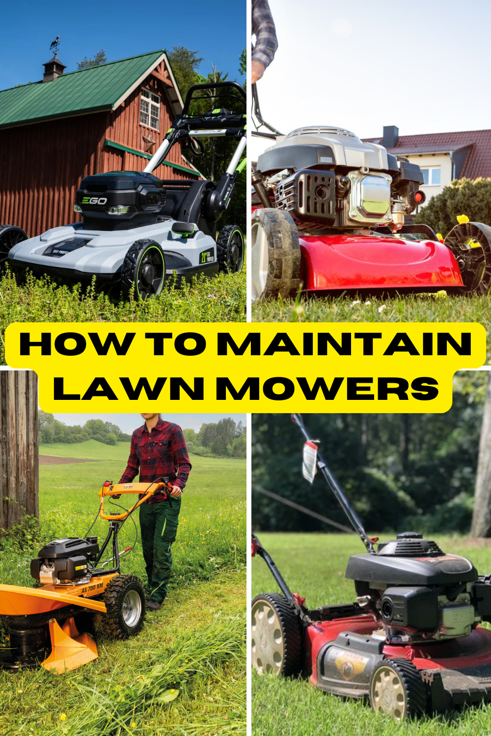 how to maintain lawn mowers