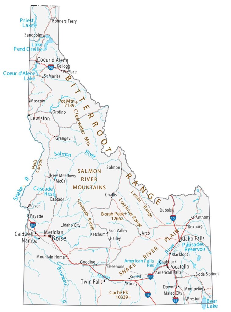 Climate Zones of Idaho