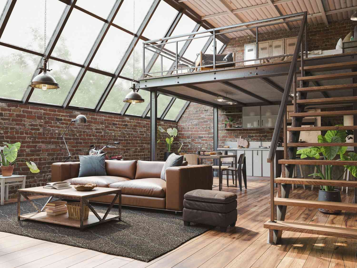 Loft style living room