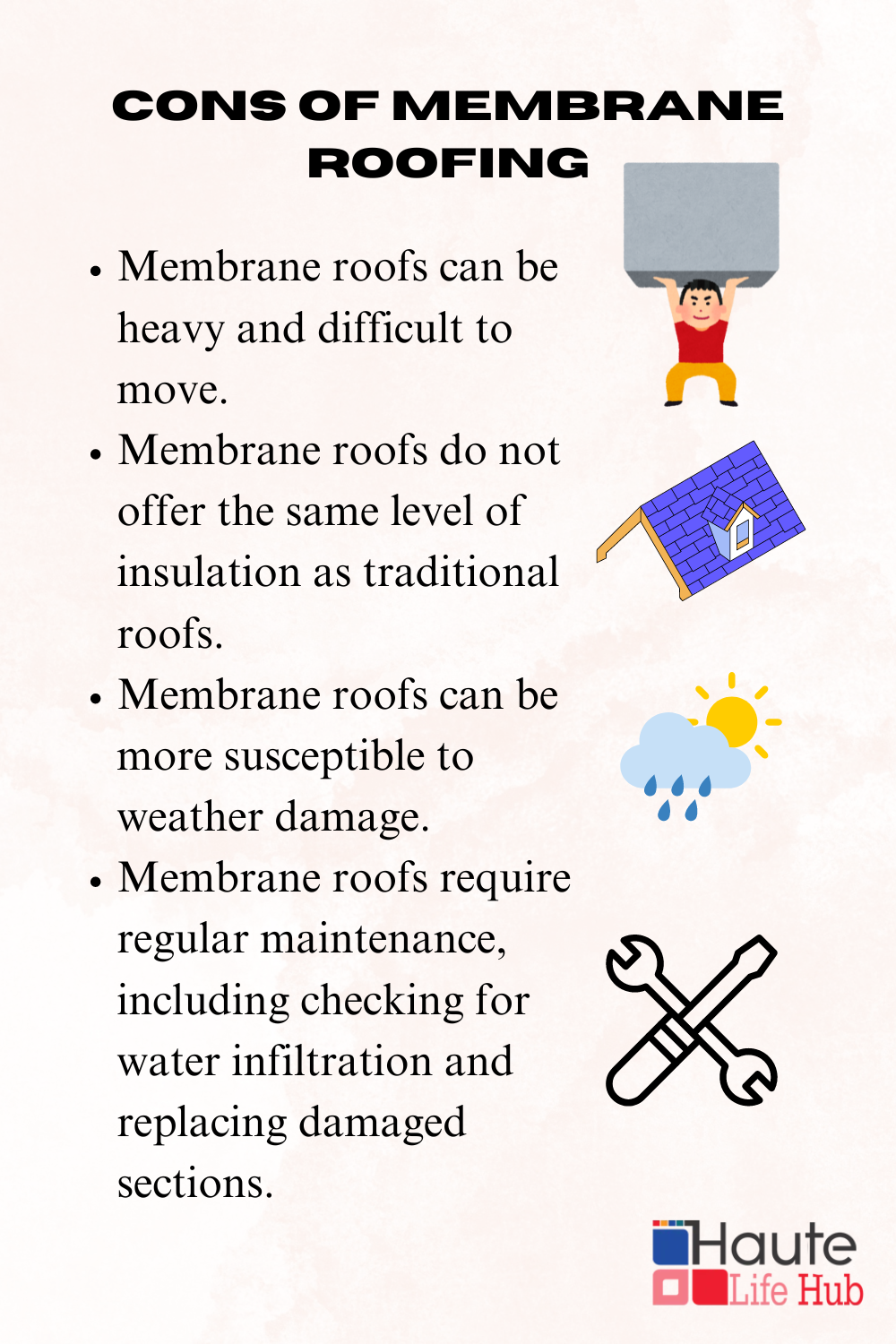 Cons of Membrane Roofing