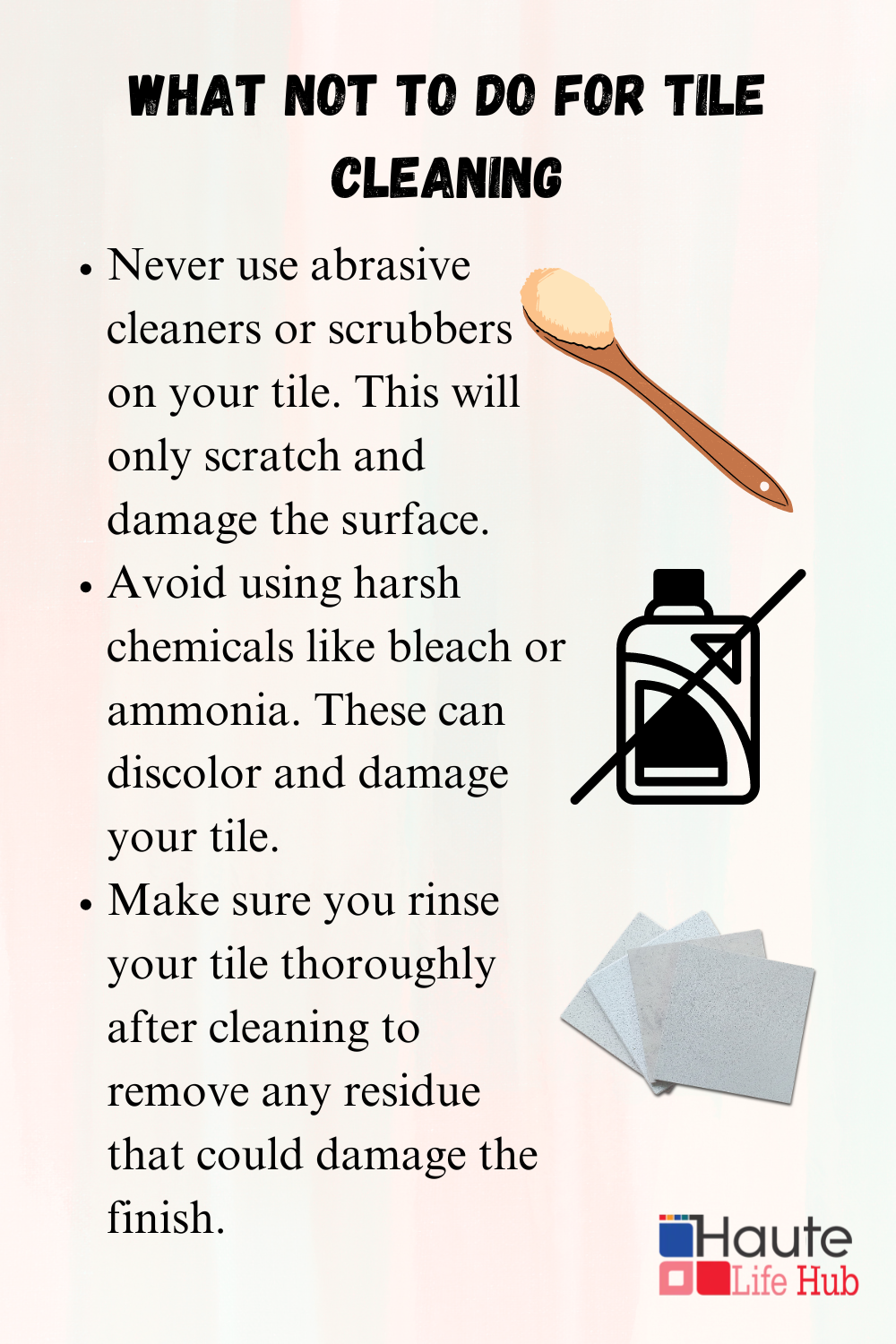 What Not to Do for Tile Cleaning