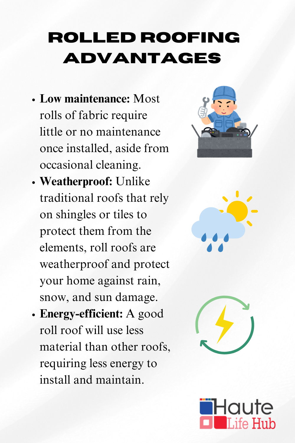 Rolled Roofing Advantages 