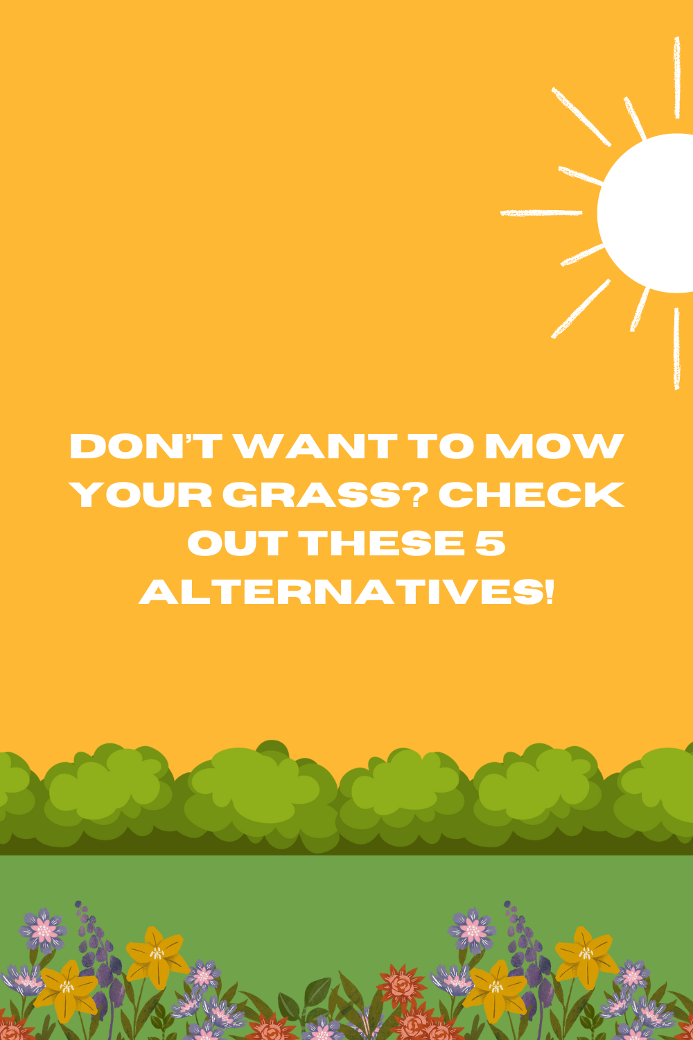 Don’t Want to Mow Your Grass? Check out these 5 Alternatives!